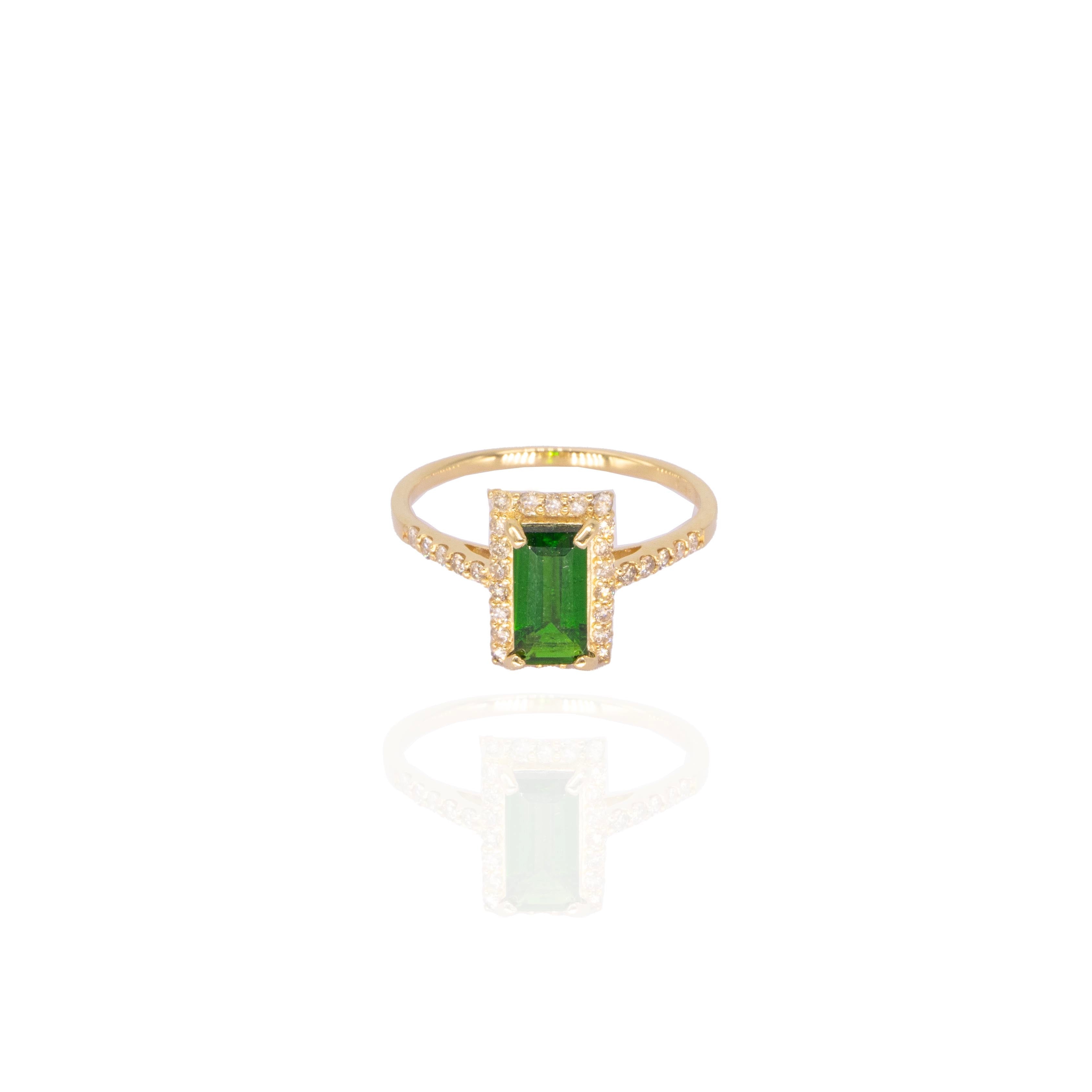 Chrone Diopside Emerald store Cut Ring